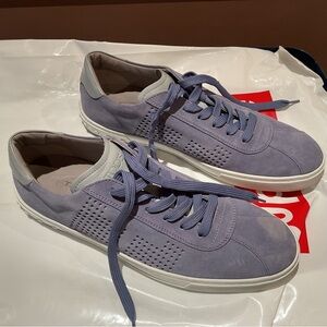 TOD’S Stone Washed Suede Perforated Low Top Sneakers